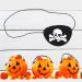 Ankroyu Skull Pirate Eye Patch 10pcs / sac pour les fournitures de f te d'Halloween (Cr ne en feutre de corde noire (avec des os)) - Buy Online on GoSupps.com
