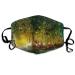 Fantasy Forest Print Anti Dust Half Face Mouth Mask Unisex Cotton Warm Fashion Adjustable Washable Mask