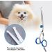 Professional Curved Dog & Cat Grooming Scissors Set - Fur Shears Thinning & Hair Cutting Tools for Pets | International Shipping Available - Buy Online on GoSupps.com