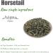Horsetail Herb ( ) Equisetum Arvense Dried Horsetail for Tea and Recipes Traditional Chinese Herb Natural Ingredient for Brewing 90g - Buy Online on GoSupps.com