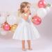 Baby Toddler Bridesmaid Flower Girl Dress | Sleeveless Bowknot Tutu | Wedding Pageant Prom Gown 6-12 Months - White - Buy Online on GoSupps.com