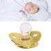 Premium Silicone Baby Pacifier for Newborns & Toddlers (6-18 Months) - Soft Touch Antistatic Bling Design - Gold - Buy Online on GoSupps.com