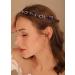 Denifery Blue Sapphire Rhinestone Bridal Headpiece | Crystal Hair Vine Headband for Wedding Party - Buy Online on GoSupps.com