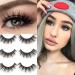 Sunniess Hair Faux Mink False Eye lashes Long Cross Volume Dramatic Lashes Natural Look Makeup Thick Black Fake EyeLashes 2-3d-01 - Buy Online on GoSupps.com