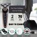 Roziapro Electric Razor for Men Wet and Dry Cordless Rechargeable Electric Shaver with 3D Floating Head IPX6 Waterproof Portable Razor for Men Gray - Buy Online on GoSupps.com
