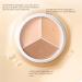 Cream concealers cream foundation - Cream foundation concealer | 3-color illuminating cream face palette color-correcting concealer concealer for dark spots - Buy Online on GoSupps.com