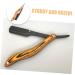 Beavorty 4pcs Folding Razor Set - Men's Straight Razors with Wooden Handles | Premium Manual Shaver & Knife Holder | Stainless Steel Blades for a Close Shave - Buy Online on GoSupps.com
