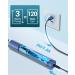Sonic Electric Toothbrush for Adults and Kids - Rechargeable with 8 Brush Heads, 5 Modes - Mineral Blue - Buy Online on GoSupps.com