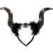 amangul Soft Devil Cool Headband Horn Animal Horn Hair Hoop for Kids Shows Overwhelming Animal Hairbands Cartoon Costume(Pattern Gold) - Buy Online on GoSupps.com