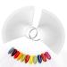 Jiasheng 100 PCS Nail Swatch Sticks Clear Fake Nail Display Sticks for Nail Polish Colour Display Clear Nail Sample Sticks Nail Art Tips Color Sticks for Nail Gel Polish Practice