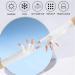 Uv Glove for Gel Manicures Breathable Uv Protection Gloves UPF50+ Fingerless Manicure Gloves for Nail Art Supplies White - Buy Online on GoSupps.com