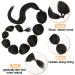 34 Inch Long Bubble Ponytail Extension for Black Women - Kinky Straight Afro Puff Ponytail Hair Extensions - Protective Style Lantern Ponytail Wrap Around with Hair Tie - Buy Online on GoSupps.com