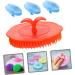 Shop Tovinanna Silicone Scalp Massager - 4-Piece Massage Shampoo Brush for Stress Relief & Hair Care | International Shipping - Buy Online on GoSupps.com