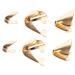 3 Pairs High Heels to The Shoe Shoe Decor Pointed Toe Heel Shoes Shoes Pointed Anti-kick Metal Sleeve Cowboy Boots Toe Cap