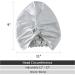 ZIMASILK 22 Momme 100% Mulberry Silk Sleep Cap for Women - Light Grey Silk Bonnet for Hair Care - One Size - Buy Online on GoSupps.com