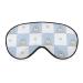 Cute Seals Checked Pattern Sleep Mask Eye Cover for Sleeping Blindfold with Adjustable Strap Blocks Light Night Travel Nap for Men Women
