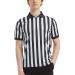 TOPTIE Sportwear Men's Pro-Style Quarter Zip Referee Shirt for Basketball Soccer L Black