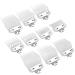 Professional Hair Clipper Guards Guides 10 Pcs Coded Cutting Guides #3170-400- 1/8 to 1 fits for All Wahl Clippers(Transparent-10 Pcs)