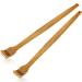 2 pieces of wood back scratch handheld manually back massager long back scratch for immediate relief from itching body relaxation