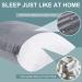 CBBPET Lightweight Pillow - Pack of 2 Ultra Soft Kids Pillows for Sleeping - Compressible Memory Foam Travel Pillow - Waterproof Velvet Cover - Grey 14x18 Inch - Buy Online on GoSupps.com