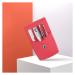 HEXEH Nail clippers set Portable Nail Clippers Mini Manicure Set Nail Clipper Set 4 in 1 Stainless Steel Professional Grooming Kit with Tweezers Ear Pick Best Gift Choice Manicure Set (Color : Red)