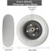 Wheelchair Wheels Wheelchair Front Castor (200x50) Electric Wheelchair Front Wheels Replacement Wheelchair Front Caster 8 Inch Wheelchairs Rollators Accessories Bearing: 8mm (0.3") - Buy Online on GoSupps.com