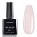 KANORINE Gel Nail Polish Builder Nail Gel 8-in-1 Cover Nude Gel Builder Hard Gel Builder for Nails Strengthener Extension Gel Base Coat Rhinestone False Nail Tips Glue Gel in a Bottle 15ML Hard Gel Nude01