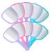 10 Pieces Handheld Hand Mirror Small Mirror  Compact Travel Makeup Mirror Handheld Cosmetic Mirror with Handle Personal Mirror Portable Vanity Mirror for Travel  Camping  Home  7.09 x 3.15 Inch