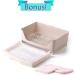 Rabbit Litter Box - Bonus Pads, Drawer, Corner Toilet Box - Ideal for Guinea Pigs, Chinchillas, Ferrets - Cream - Buy Online on GoSupps.com