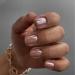 Mouyouglow press on nails short Square Nude Rosa Glaze Fake Nails with nail glue angular artificial nail pink of course acrylic artificial fingernails Q13
