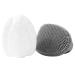 Yeadmal Silicone Facial Cleaning Brush | 2-Part Face Scrubber for Men & Women | Soft Face Brush (White & Gray) - Best for Radiant Skin - Buy Online on GoSupps.com