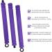 Portable Pilates Bar with Resistance Straps - Popders Strength Training Equipment for Home Fitness - Violet Yoga Bar - Buy Online on GoSupps.com