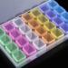 PP 28 Slot Transparent Plastic Organizer Box for Nail Art Jewelry Diamond Painting & Craft Storage - Buy Online on GoSupps.com