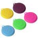 5 PCS Pet Dog Cat Food Can Cover Pet self-Sealing,Reusable pet Food lids, Environmentally Friendly(Color Random) 5pcs