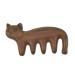 Fomiyes 2 STK K tchengr ner sandalwood comb massage comb Gua Sha scalp kamm tool plank wooden ridge with wide teeth head scratch brush mustache shampoo the cat green sandalwood