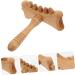 Lurrose Wooden Gua Sha Stick - Back Massager & Scratch Tool for Thai Massage - Beech Wood Therapy Device 18x17.5cm - Buy Online on GoSupps.com