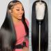 Iris Queen 13x4 HD Straight Lace Front Wigs Human Hair Pre Plucked with Baby Hair 180 Density 10A Transparent Lace Frontal Human Hair Wigs for Black Women Bleached Knots Natural Color (20 inch) 20 Inch Natural Black Colo...