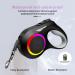 DISSICE Retractable Dog Leash with LED Light 16ft & Anti-Slip Handle for Dogs up to 66 lbs 360 Tangle-Free One Button Brake & Lock (Black) - Buy Online on GoSupps.com