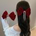 AJTUTUS Delicate Style Bowknot Shape Hair Clip Ponytail Decors Winter Headwear Female Hairpin with - Buy Online on GoSupps.com