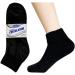 Diabetic Ankle Circulatory Socks for Men | Loose Fit Black | 3 Pack | Size 10-13 - Buy Online on GoSupps.com