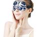 Psychedelic Blue Tie Dye Sleep Mask for Women | Adjustable Eye Shades Cover with Elastic Strap - Perfect for Travel & Relaxation - Buy Online on GoSupps.com