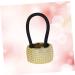 minkissy Clear Elastic Hair Ties Crystal Hair Ties Circle Cuff Ponytail Holder Daily Wear Hair Accessory Tail Hair Bands Metal Hair Ring Scrunchy Holder Clear Stand The Gold Miss Braid - Buy Online on GoSupps.com