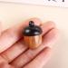 Wooden Travel Pill Case - Solid Wood Mini Pill Organizer | Acorn Shape Sandalwood Capsule Storage for Outdoor Use - Buy Online on GoSupps.com