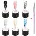 MEET ACROSS 6 Colors Spider Gel for Nail Art - Elastic Drawing Gel for UV LED Nails - DIY Manicure Kit with Brushes - Buy Online on GoSupps.com