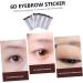 FOMIYES 16 Pcs Eyebrow Stickers Eyebrow Shaping Template 6d Hair- Eyebrows Stickers Eyebrow Stencils Bionic - Buy Online on GoSupps.com