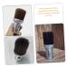 Beavorty Powder Brush - Large Retractable Hairdresser & Barber Brush for Neck & Shaving - 13.5x6cm Silver - Buy Online on GoSupps.com