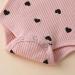 Baby Girls Cow Print Ruffled Outfit Set | Infant Clothing Gift | 3-6 Months Pink Hearts - Buy Online on GoSupps.com