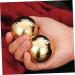 Premium Brass 2-in-1 Gymnastics & Massage Ball | Solid Metal Baoding Roller for Precision Relaxation - Buy Online on GoSupps.com