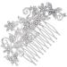 DOITOOL Vintage Alloy Hair Comb Pearl Hair Comb Wedding Rhinestone Pearls Hair Comb Wedding Tiara Hair Comb Clip Silver Headpiece Pearl Tiara Rhinestone Comb Bride Hair Accessories Crystal - Buy Online on GoSupps.com