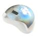 UV LED Nail Lamp 72W Professional Nail Dryer Gel Nail Polish Curing Machine Nail Art Manicure Tools with 3 Timer Settings Smart Automatic Sensor (White)